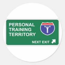 Persönliches Trainings-folgender Ausgang Runde Sticker