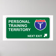 Persönliches Trainings-folgender Ausgang Posterdrucke