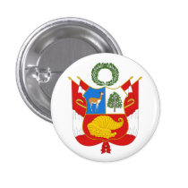 Peru-Wappen Knopf buttons