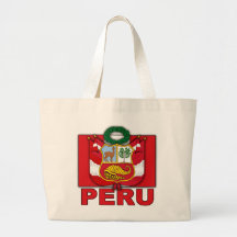 Peru-Wappen Tragetaschen