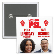 Peta Lindsay für Präsidenten Buttons
