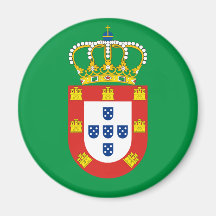 Peter II von Portugal, Portugal Flagge Kühlschrankmagnet