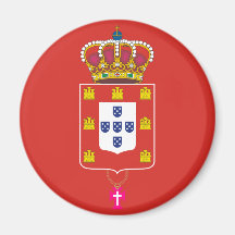 Peter V von Portugal, Polen Flagge Kühlschrankmagnet