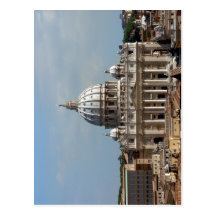 Petersdom in ROM, gesehen vom Dach der Engelsburg Postkarten
