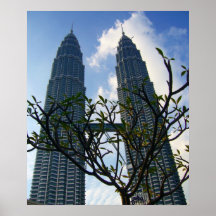 Petronas ragt Pflanze hoch Plakatdrucke