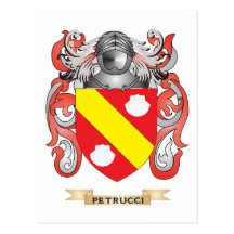 Petrucci Wappen (Familienwappen) Postkarten