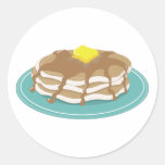 Pfannkuchen Runder Aufkleber
