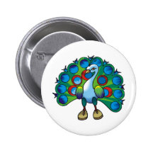 Pfau 2 anstecknadelbutton