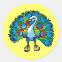 Pfau 2 sticker