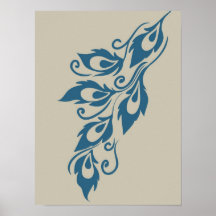 Pfau-Federn Plakate