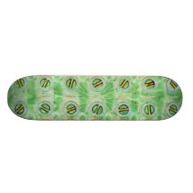 Pfau-grünes Schrauben-Skateboard Skateboard Deck