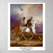 Pferd von Prinzen Wilhelm By Franz Kruger Posterdrucke