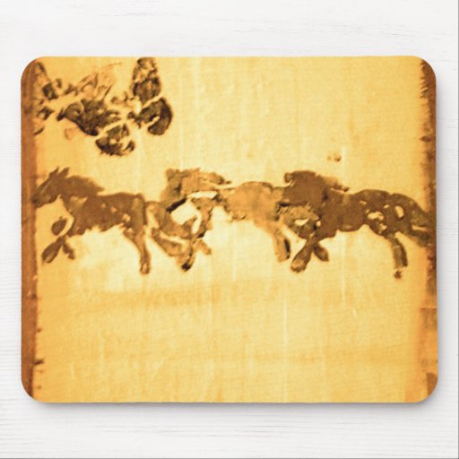 PFERDE u. SCHMETTERLINGE Mousepad