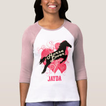 Pferdeliebhaber personalisiertes Jayda Hemd