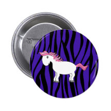 Pferdelila Zebrastreifen Anstecknadelbutton