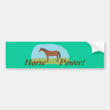 PferdePower-Stoßdämpfer stickert Auto Sticker