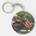 Pferderennen-Ende Keychain Schlüsselband