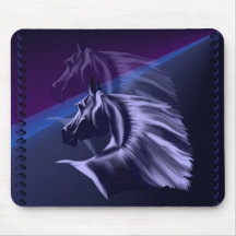 PferdeSilhouette beschattete Mousepad