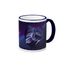 PferdeSilhouette beschattete ovalen Becher Kaffeetassen
