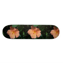 Pfirsich-Hibiskus-BlumeSkateboard Individuelles Deck