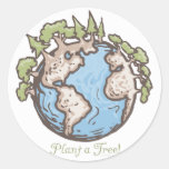 Pflanze ein Baum-Erdtagesgang Sticker