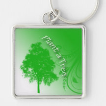 Pflanze ein Baum Keychain Schlüsselbänder