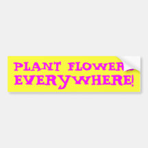 PFLANZEN-BLUMEN ÜBERALL! AUTOAUFKLEBER