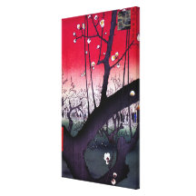 Pflaumen-Anwesen Kameido, Hiroshige Ando Gespannte Galerie Drucke