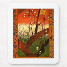 Pflaumen-Baum-schöne Kunst Van Gogh blühende Mousepad