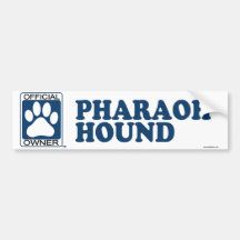 Pharao-Jagdhund-Blau Auto Aufkleber