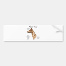 Pharao-Jagdhund-Geschichtsentwurf Auto Sticker