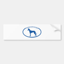 Pharao-Jagdhund-Silhouette-Stoßaufkleber Autoaufkleber