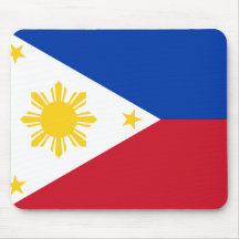 Philippinen-Flagge Mauspad