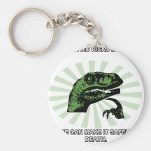 Philosoraptor Leben oder Tod Schlüsselanhänger