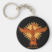 Phoenix-Feuervogel cooler keychain Entwurf Schlüsselband