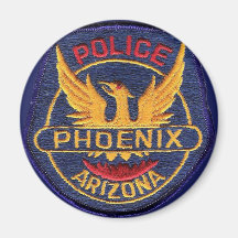 Phoenix-Polizei-Magnet-Knopf