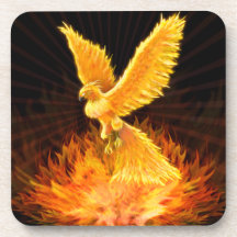 Phoenix-Steigen Cocktail Untersetzer