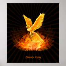 Phoenix-Steigen Posterdrucke