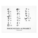 Phönizisches Alphabet (Linguistik-Kriptographie) Personalisierte Einladungskarten