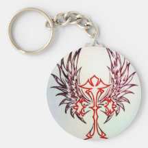 photo-6.JPG   red cross w/ wings Key Chain