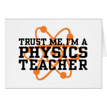 Physik-Lehrer Grußkarte