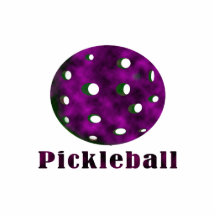 pickleball bewölkter lila Ball .png des Textes n Foto Figur