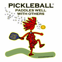 Pickleball schaufelt gut mit anderen foto ausschnitt