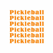 pickleball Wiederholung orange.png Photo Skulpturen