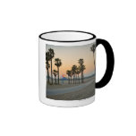 Pier USA, Kalifornien, Santa Monica am Sonnenunter Kaffee Tassen