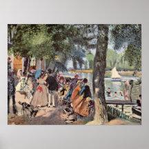 Pierre-Auguste Renoir - La Grenouillere Plakatdrucke