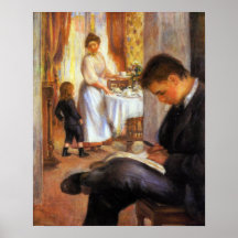 Pierre Renoir - Frühstück bei Berneval Poster