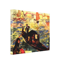 Pierre Renoir - Gondel auf dem Canale groß Galerie Gefaltete Leinwand