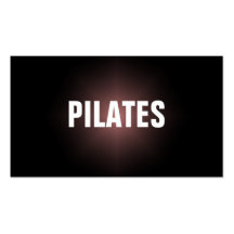 PILATES Lehrer-einfache u. einfache Visitenkarte