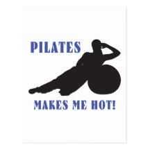Pilates macht mich heiß postkarten
